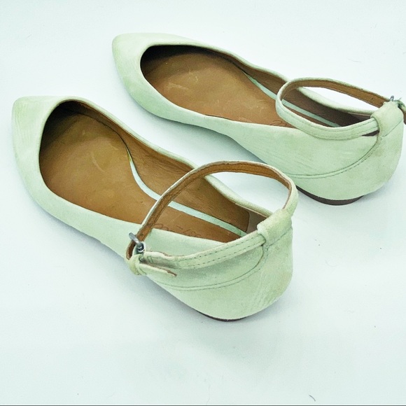Madewell Mint Green City Skimmer Ankle Strap Flat - Picture 3 of 9